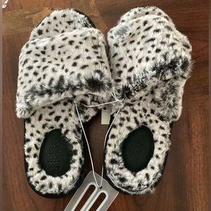 Stars Above Black and White Emma Slippers